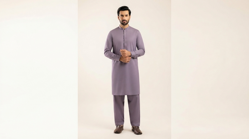 Lavender Premium Unstitched Men’s Suit