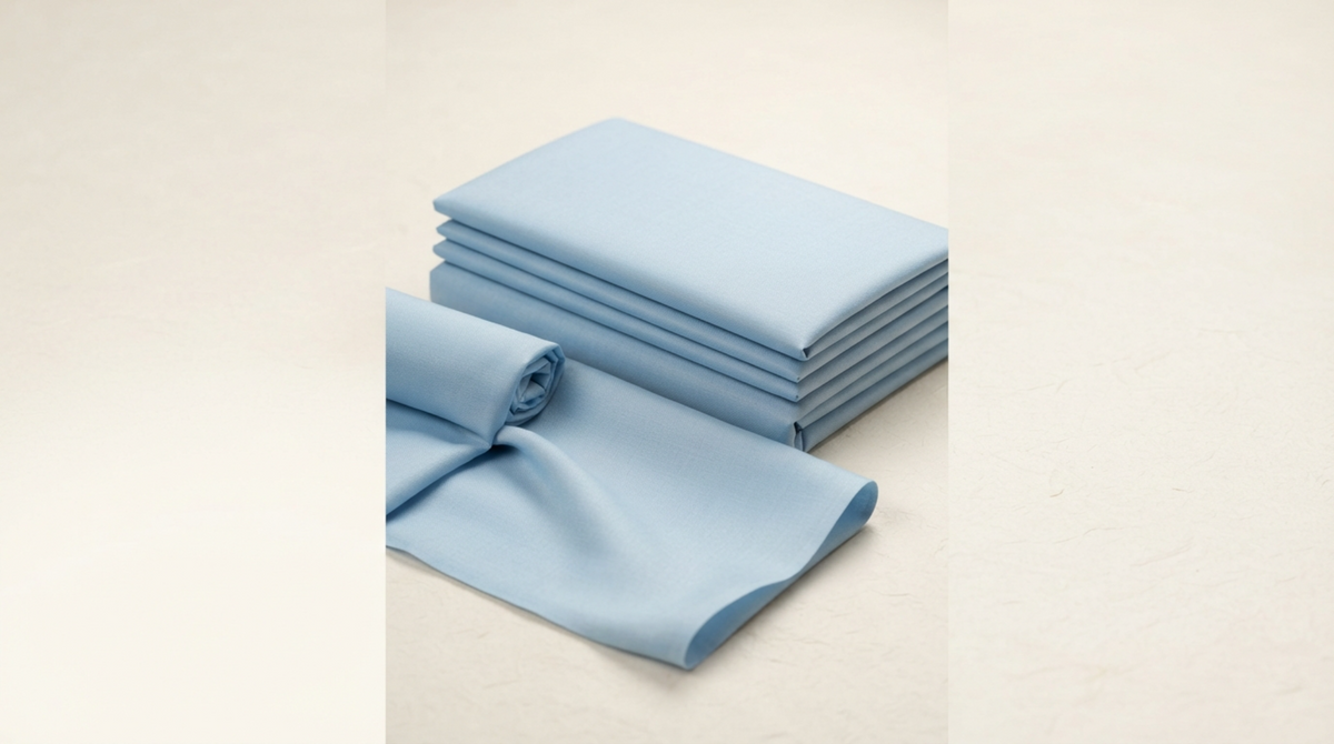Powder Blue Premium Unstitched Men’s Suit