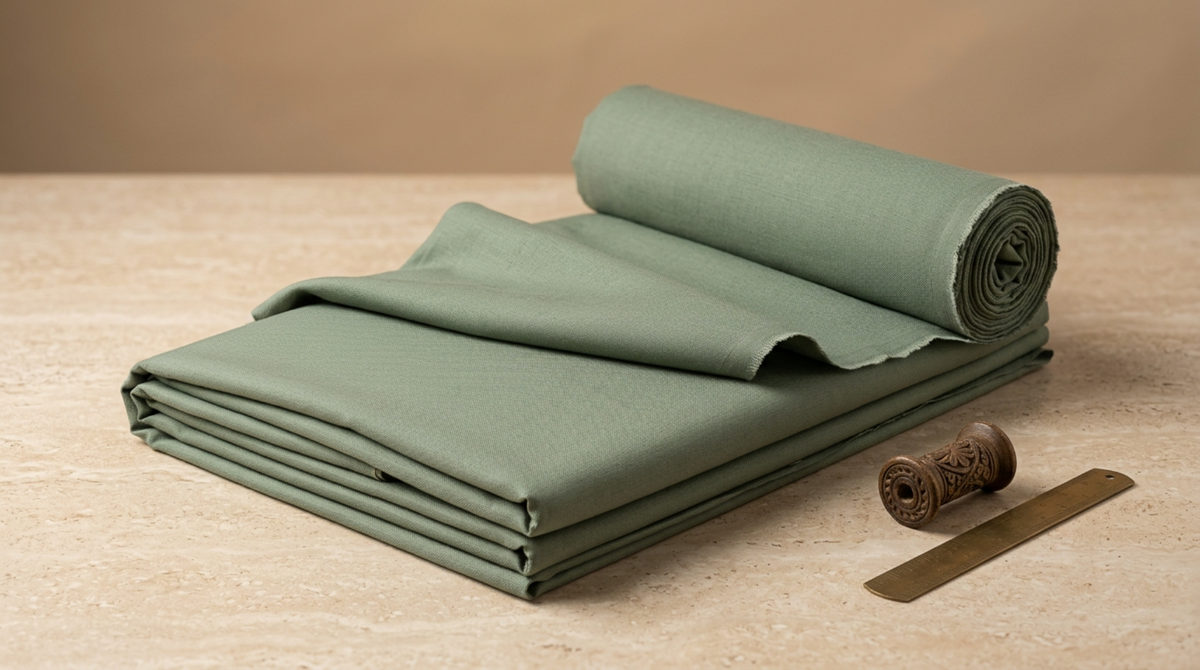 Sage Green Premium Unstitched Men’s Suit